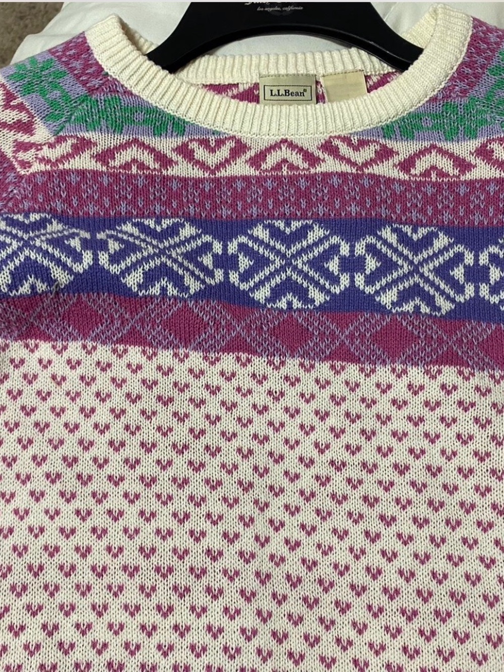 Vintage L L Bean Nordic Sweaterdress Cottagecore Vibes - Picture 5 of 7